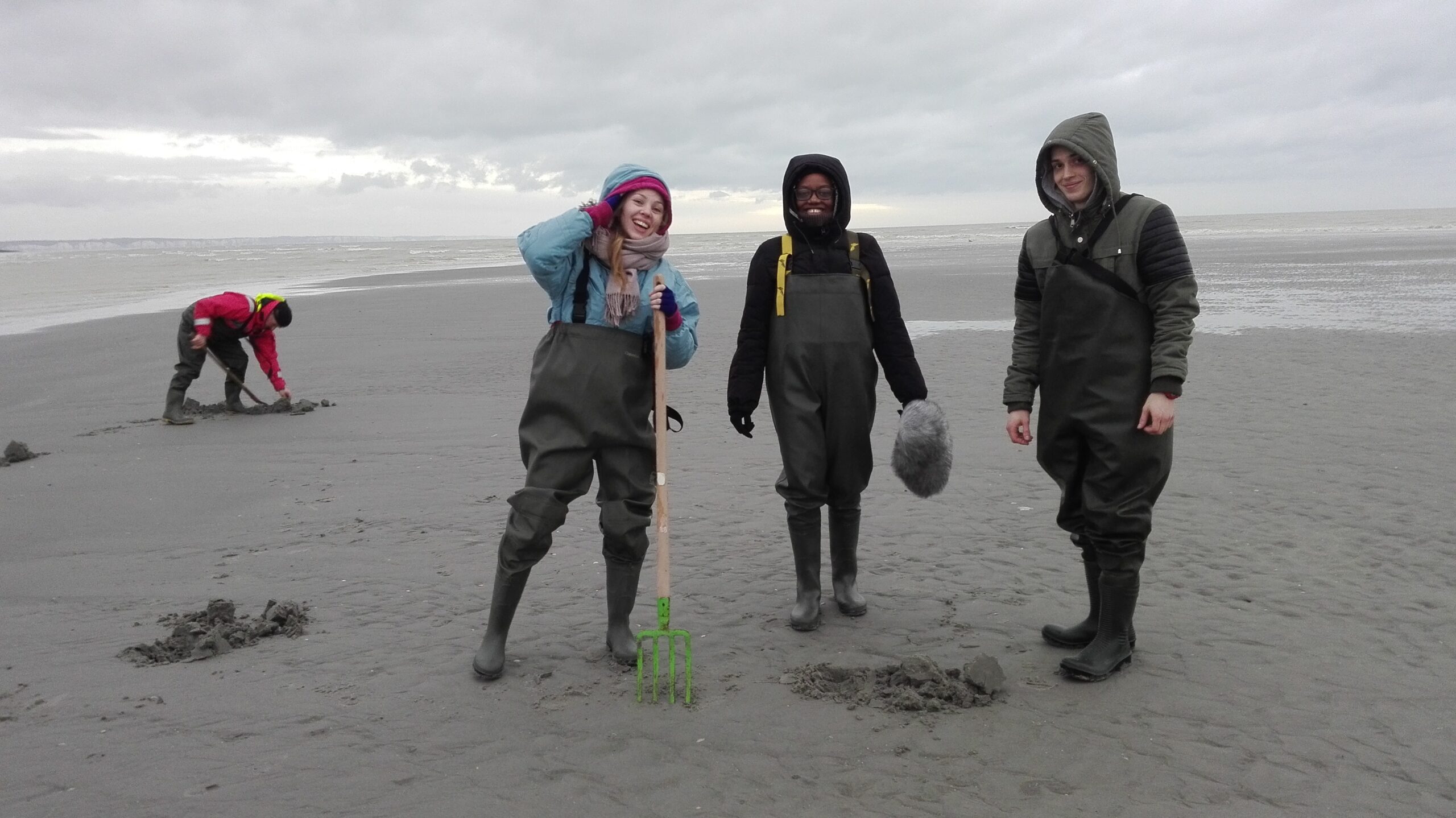 étudiants dans la baie de somme